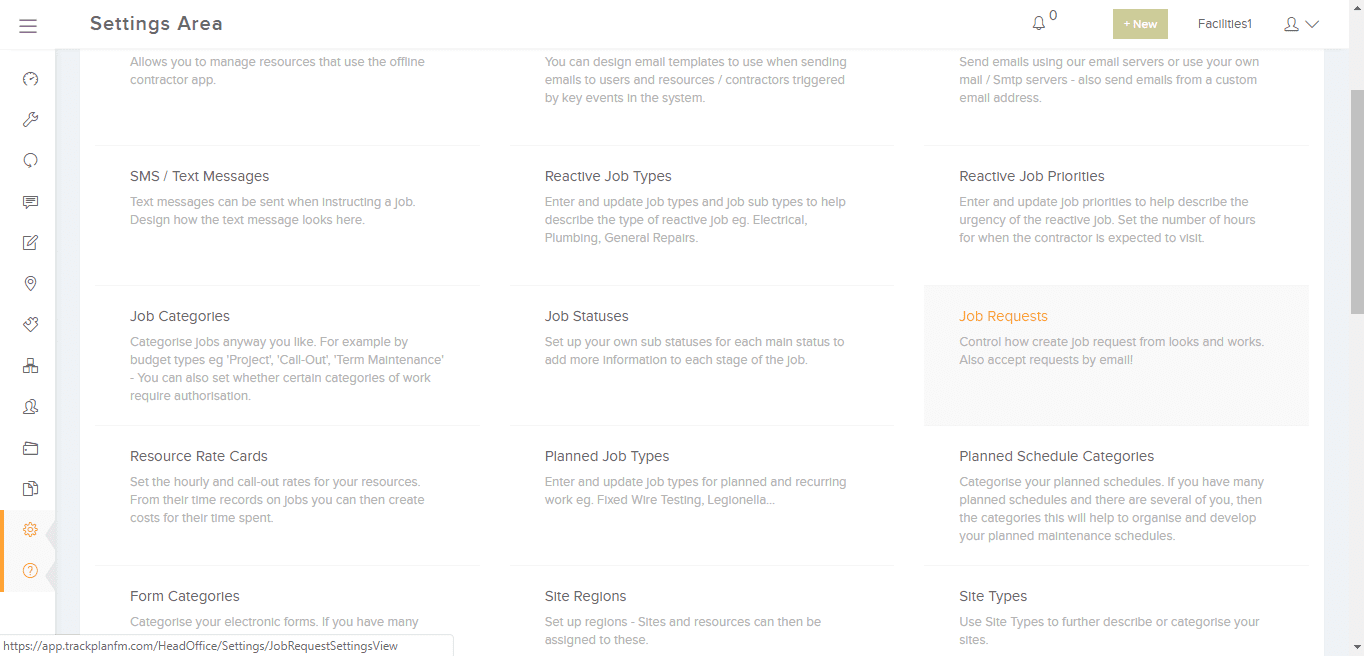 job requests trackplan facilities management software job requesting email