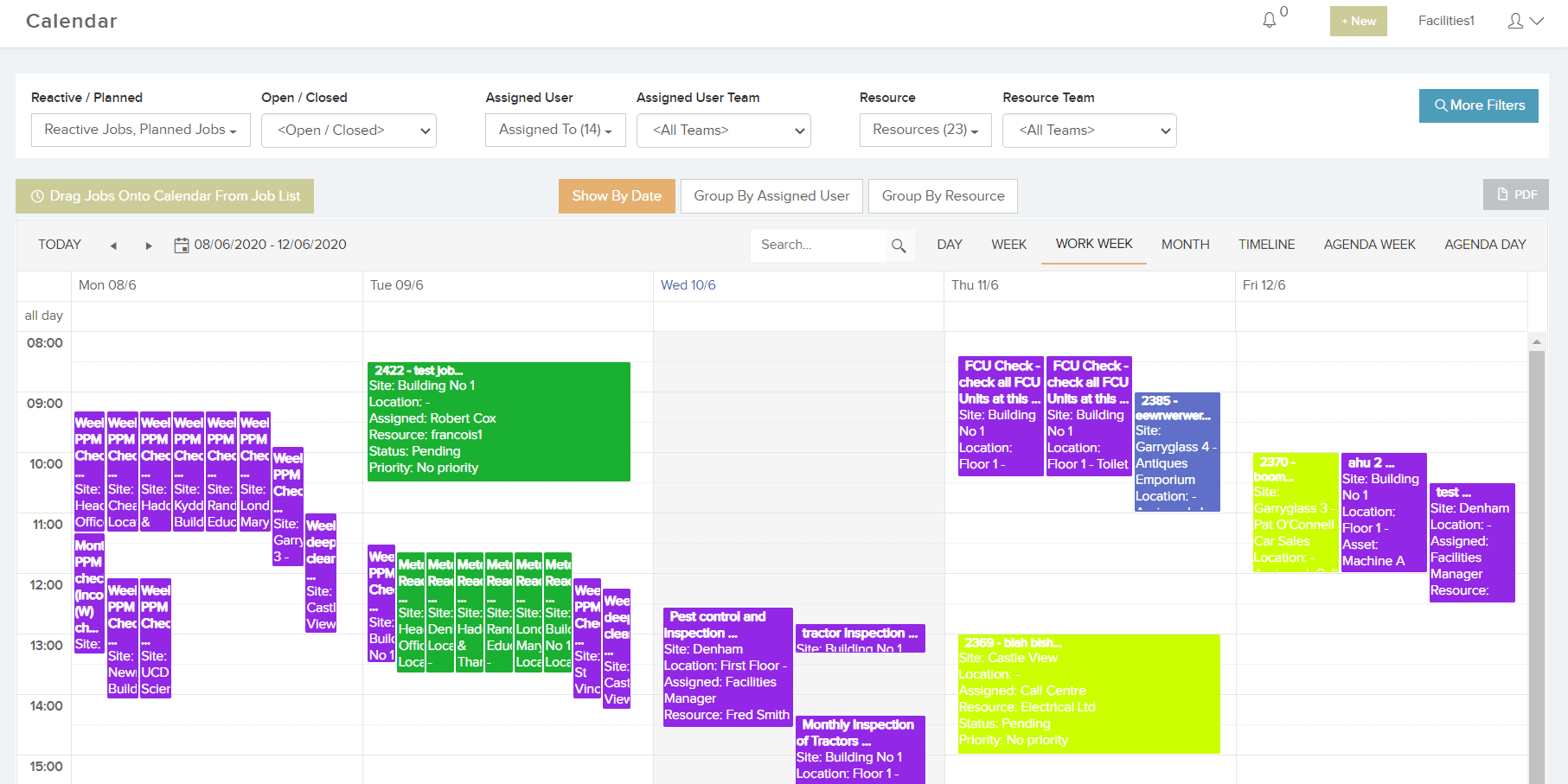 Job Calendar